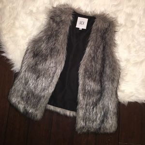 Faux fur vest